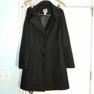 Black Wool Pea coat